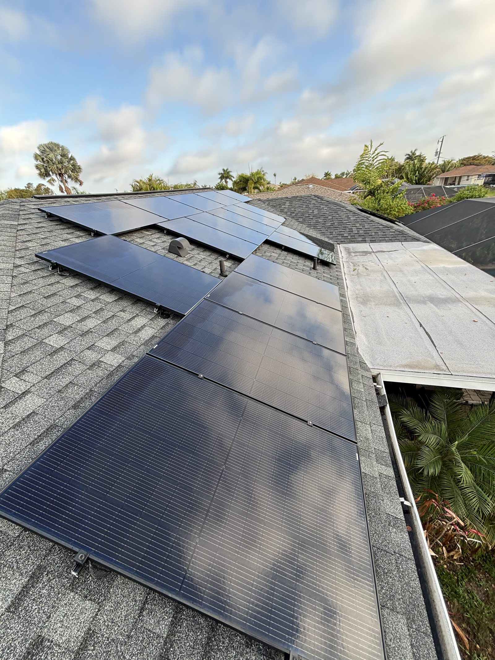 Close-up of a solar panel